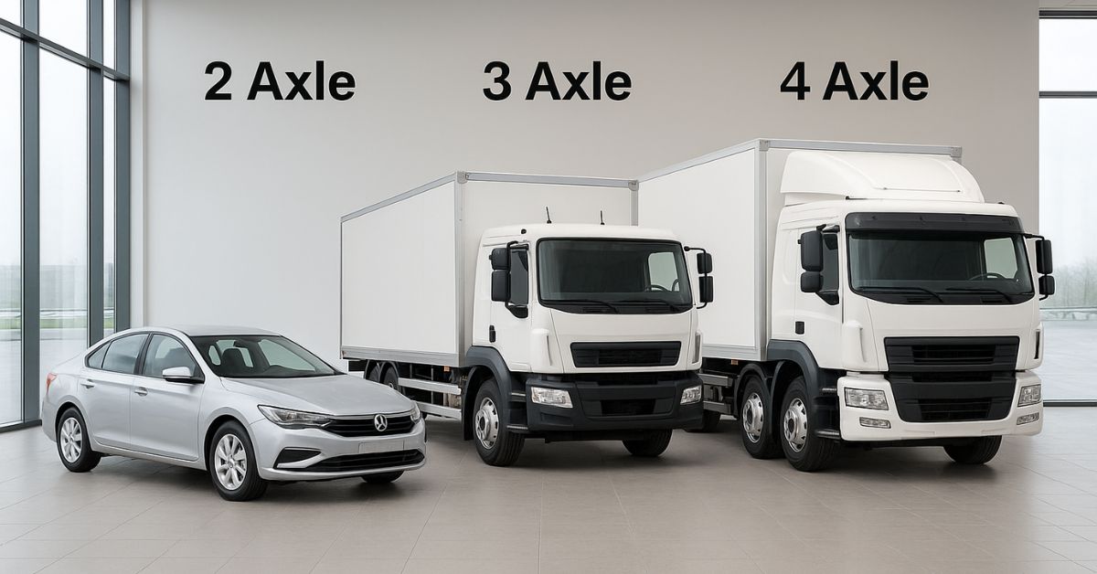What Is A 2 Axle, 3 Axle And 4 Axle Vehicle?
